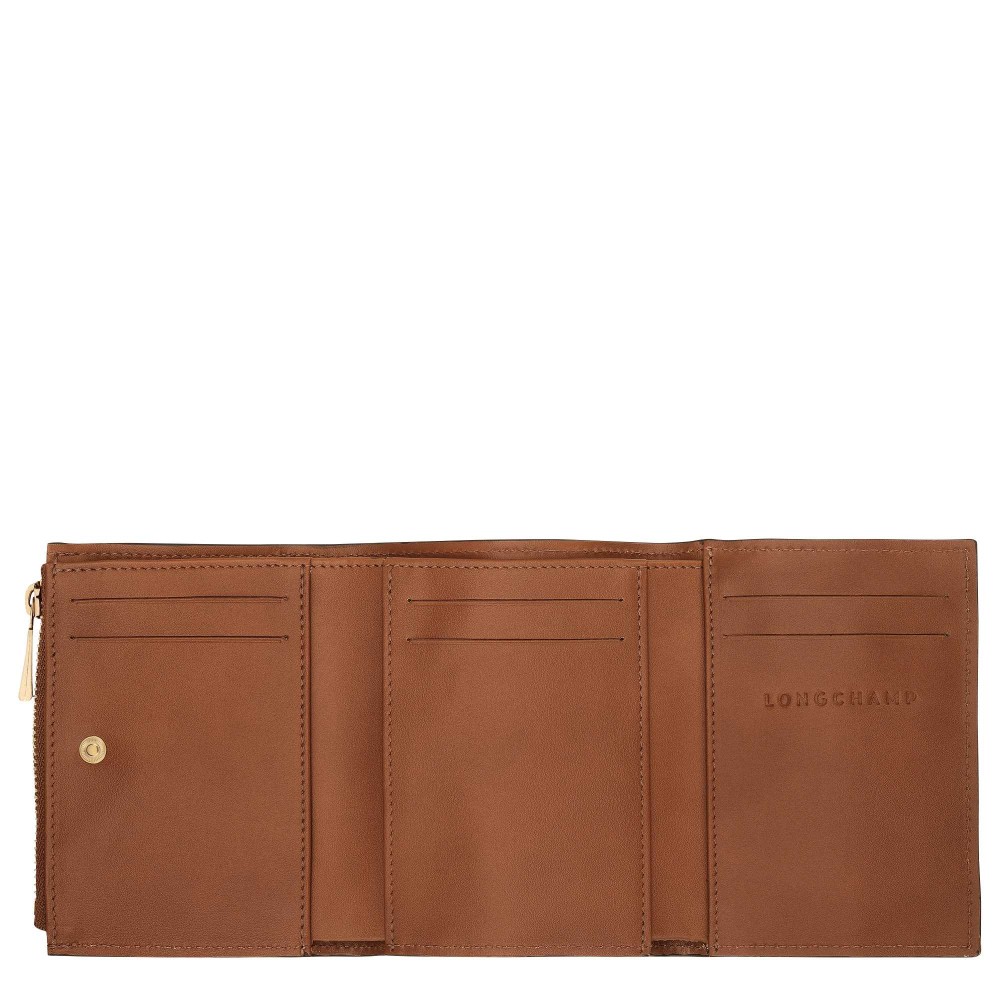 LONGCHAMP EPURE TIMELESS PORTEFEUILLE COMPACT COGNAC
