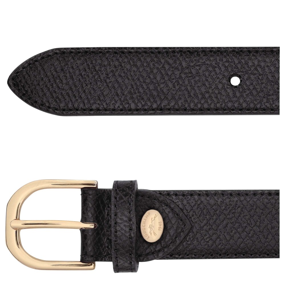 LONGCHAMP LE PLIAGE CEINTURE FEMME 30MM NOIRE