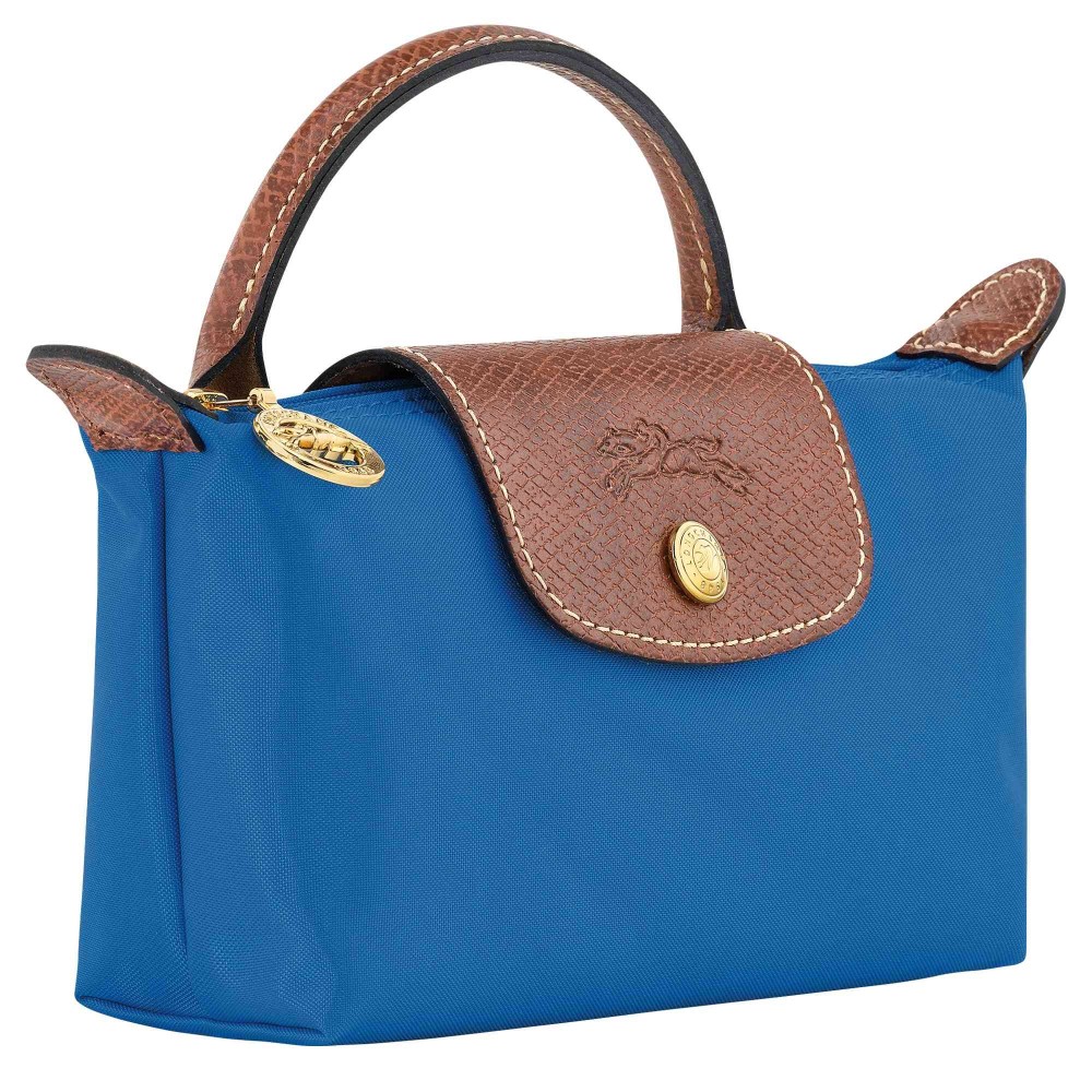 LONGCHAMP LE PLIAGE ORIGINAL TROUSSE A RABAT COBALT