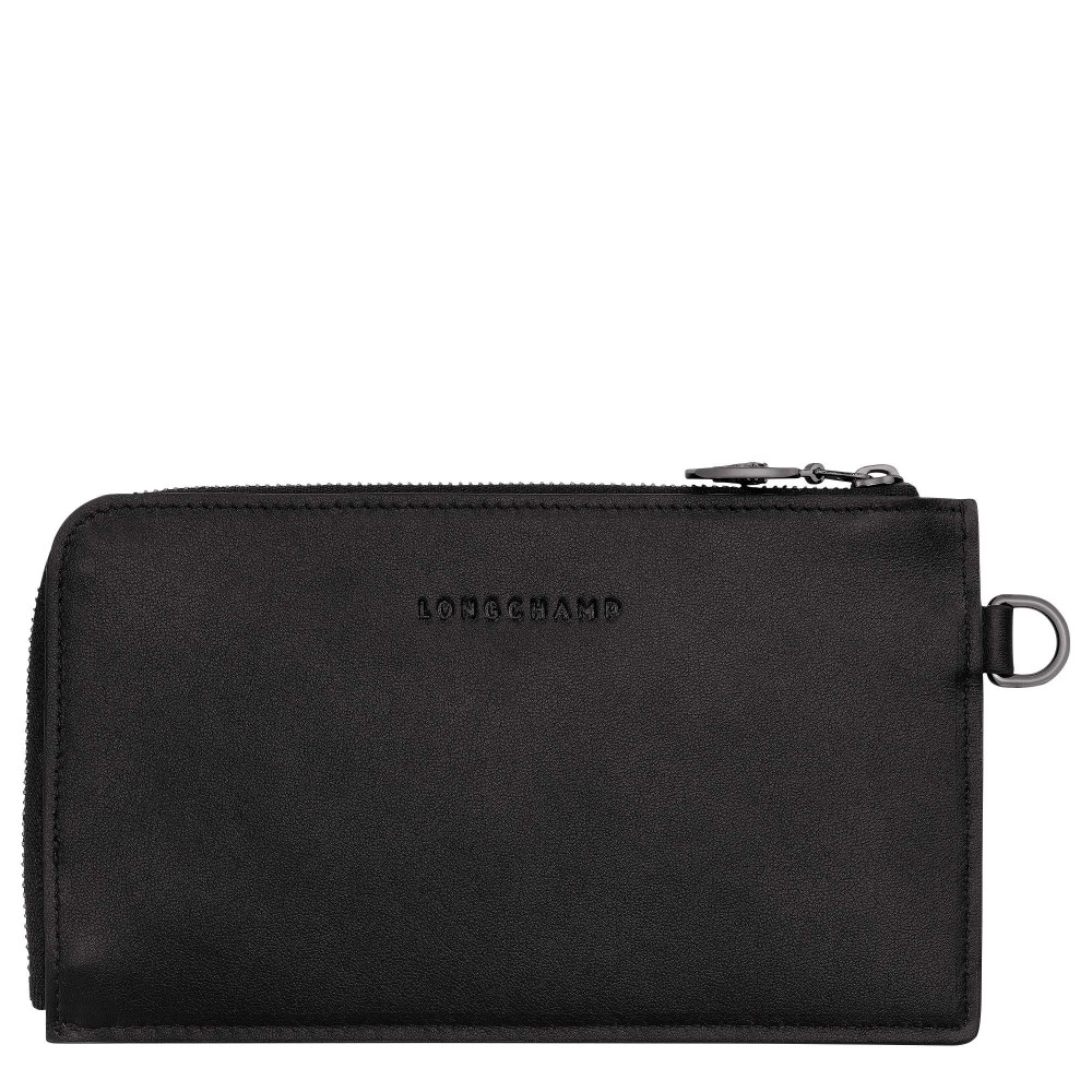 LONGCHAMP X-TRA TROUSSE PLAT ZIPPEE 1CC NOIRE