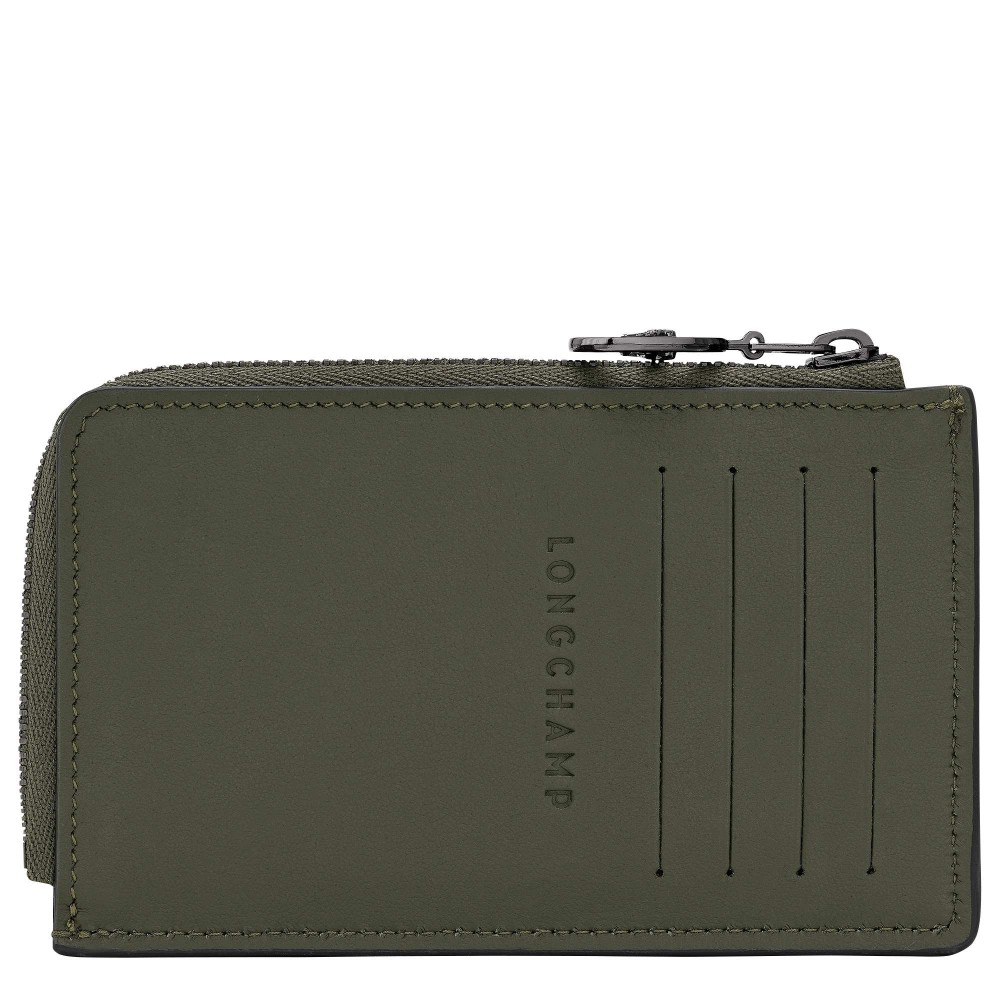LONGCHAMP LE PLIAGE X-TRA PORTE MONNAIE PORTE CARTES PLAT ZIPPE SAPIN