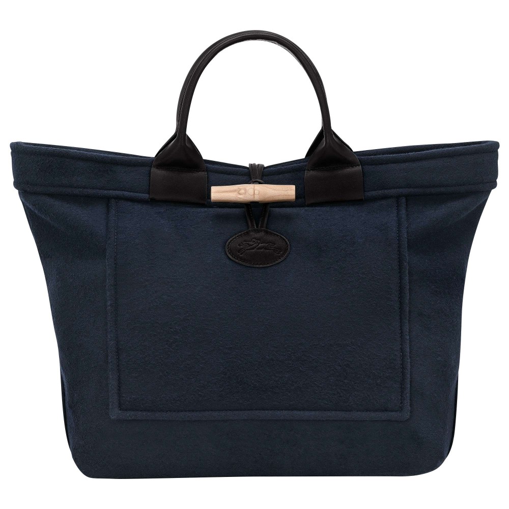 LONGCHAMP ROSEAU & GLOVERALL SAC A MAIN L MARINE