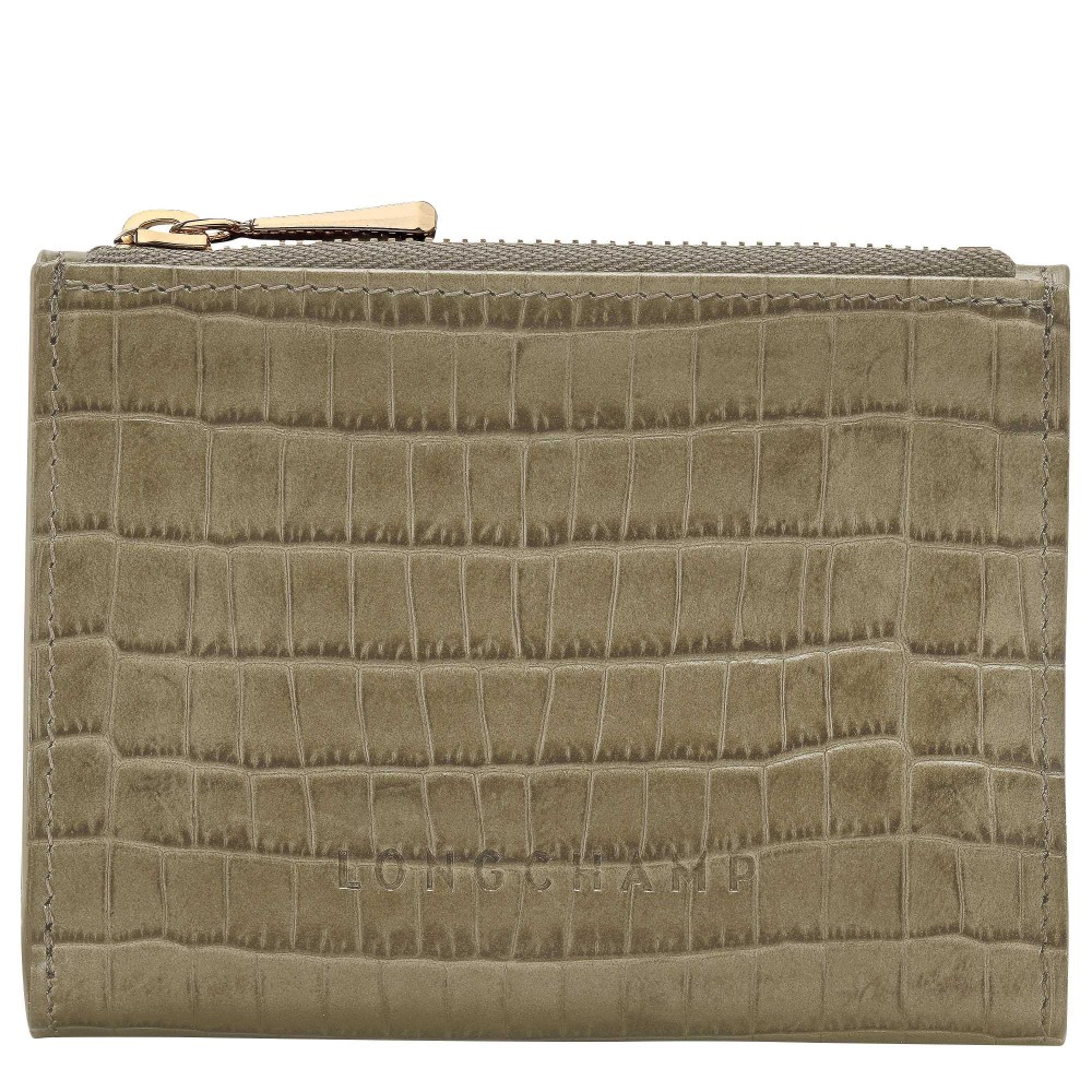 LONGCHAMP POCKET PORTEFEUILLE COMPACT 6CC OLIVE