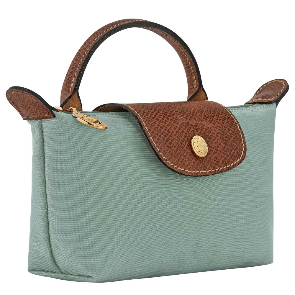 LONGCHAMP LE PLIAGE ORIGINAL TROUSSE A RABAT CELADON