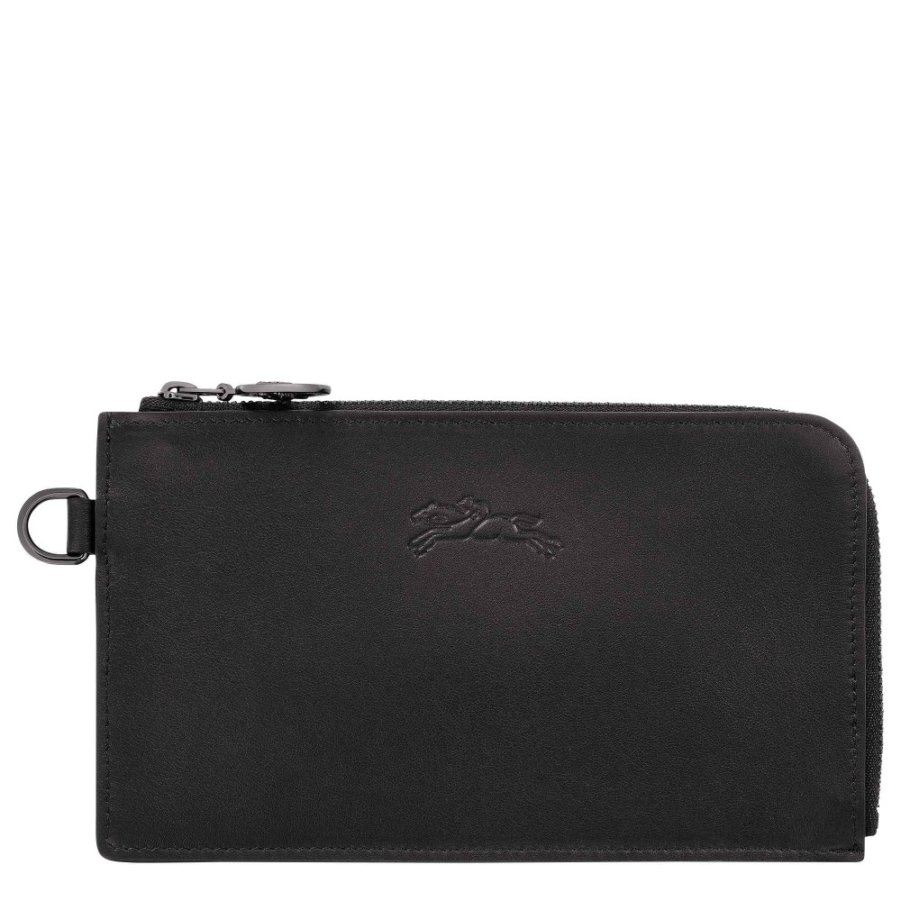 LONGCHAMP X-TRA TROUSSE PLAT ZIPPEE 1CC NOIRE
