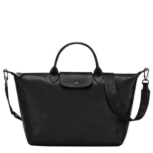 LONGCHAMP LE PLIAGE CUIR X-TRA SAC A MAIN L NOIR