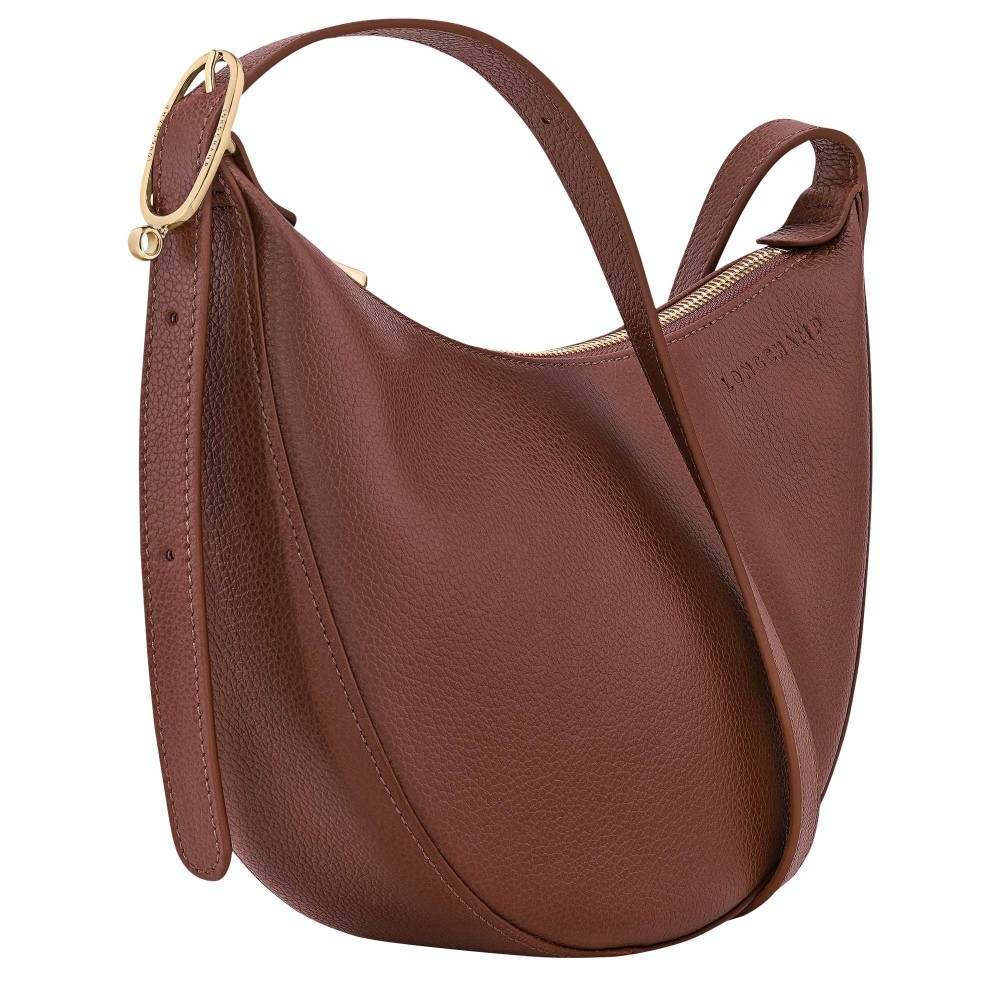 LONGCHAMP LE FOULONNE SAC PORTE TRAVERS DEMIE LUNE CAFE