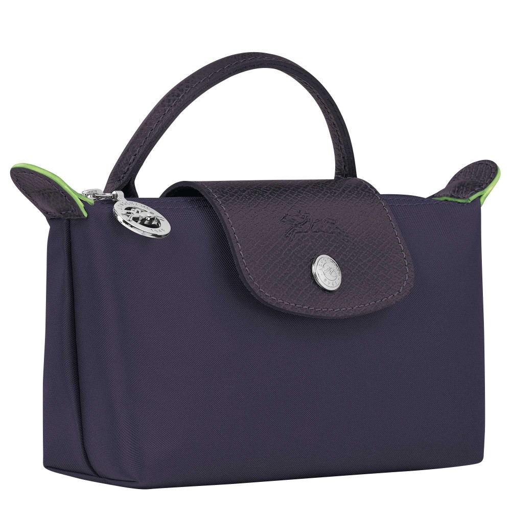 LONGCHAMP LE PLIAGE GREEN TROUSSE A RABAT MYRTILLE