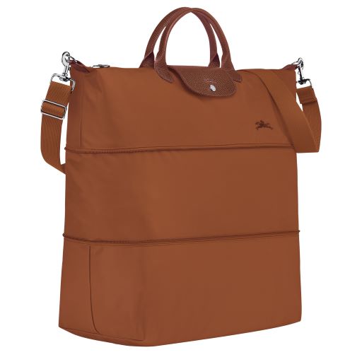 LONGCHAMP LE PLIAGE GREEN SAC DE VOYAGE EXTENSIBLE COGNAC