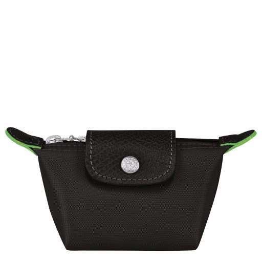 LONGCHAMP LE PLIAGE GREEN PORTE MONNAIE A RABAT NOIR