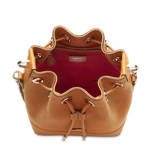 LANCEL NINON SAC SEAU M CAMEL