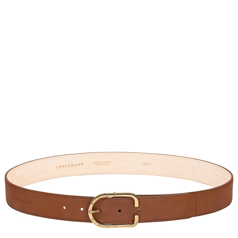 LONGCHAMP ARCHIVES CEINTURE FEMME 35MM COGNAC