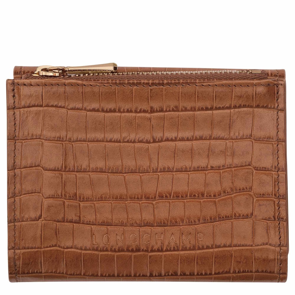 LONGCHAMP POCKET PORTEFEUILLE COMPACT 6CC ACAJOU