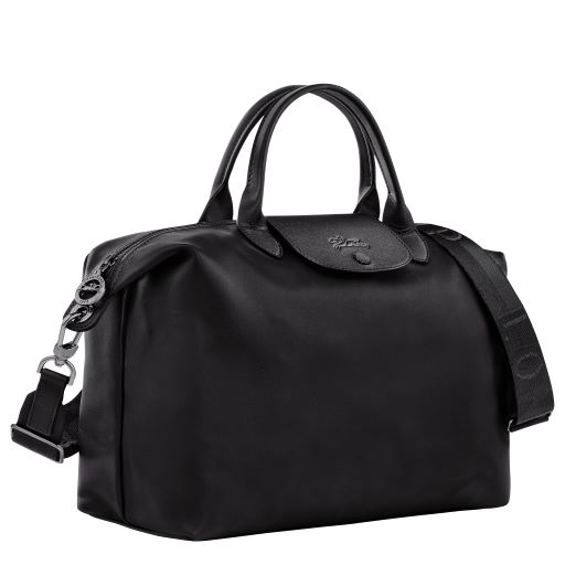 LONGCHAMP LE PLIAGE CUIR X-TRA SAC A MAIN L NOIR