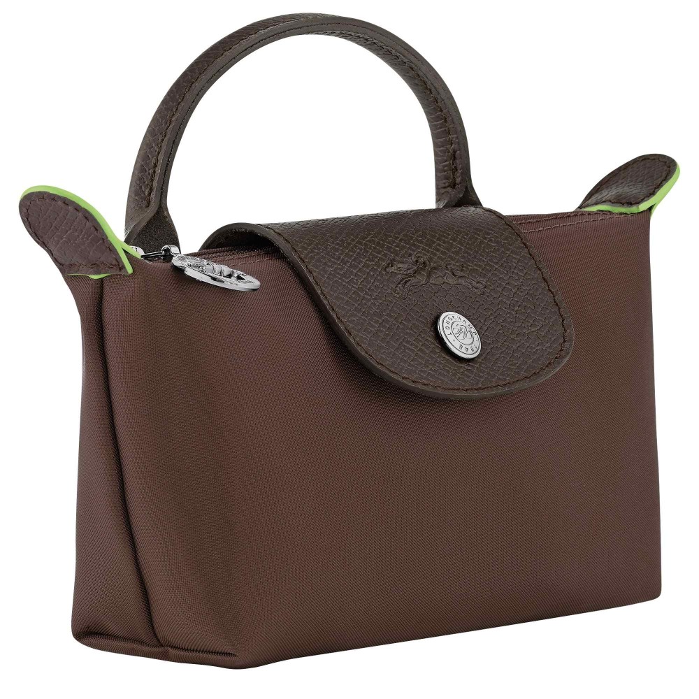 LONGCHAMP LE PLIAGE GREEN TROUSSE A RABAT MOKA