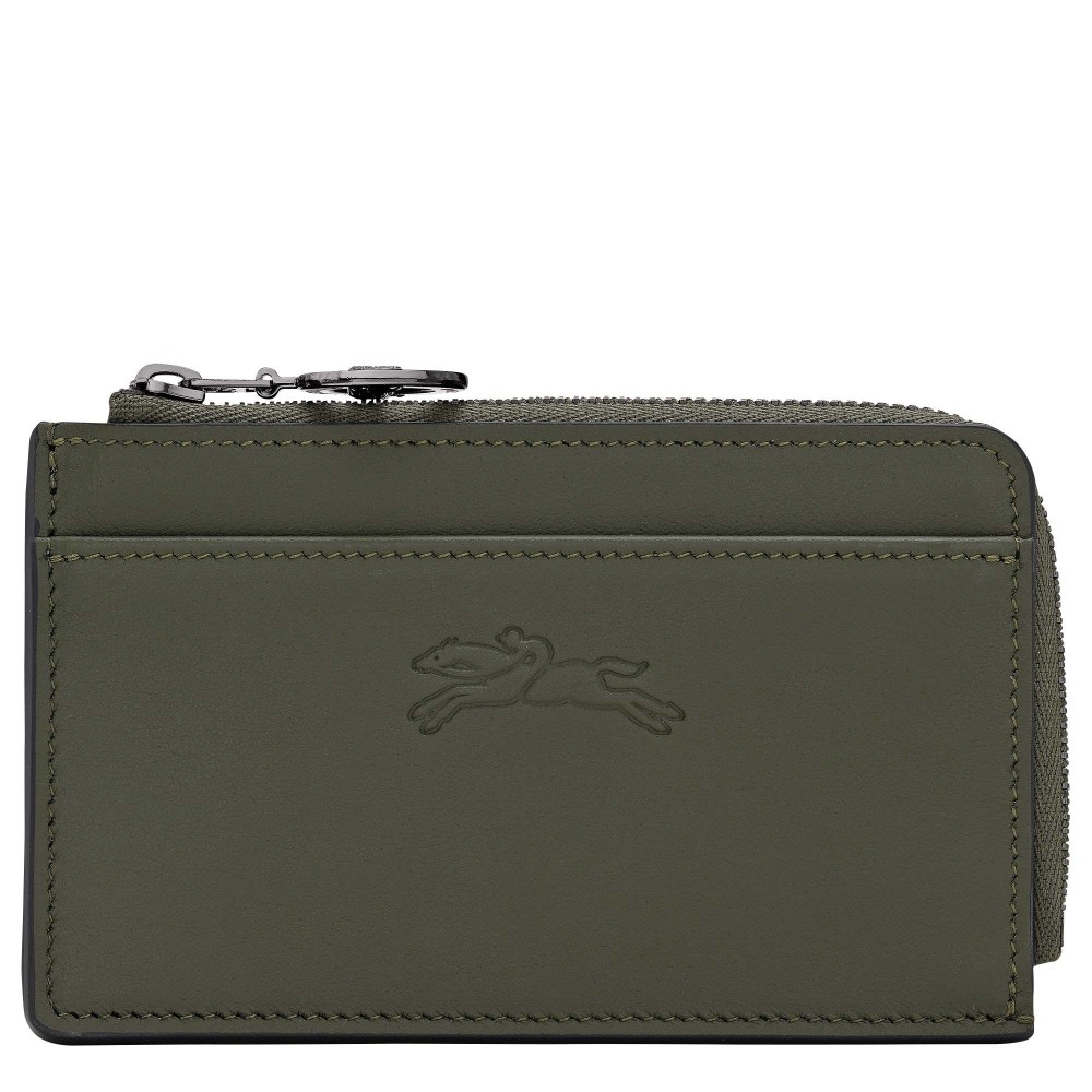 LONGCHAMP LE PLIAGE X-TRA PORTE MONNAIE PORTE CARTES PLAT ZIPPE SAPIN
