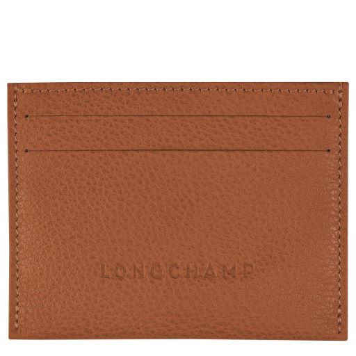 LONGCHAMP LE FOULONNE PORTE CARTES PLAT 4CC CARAMEL