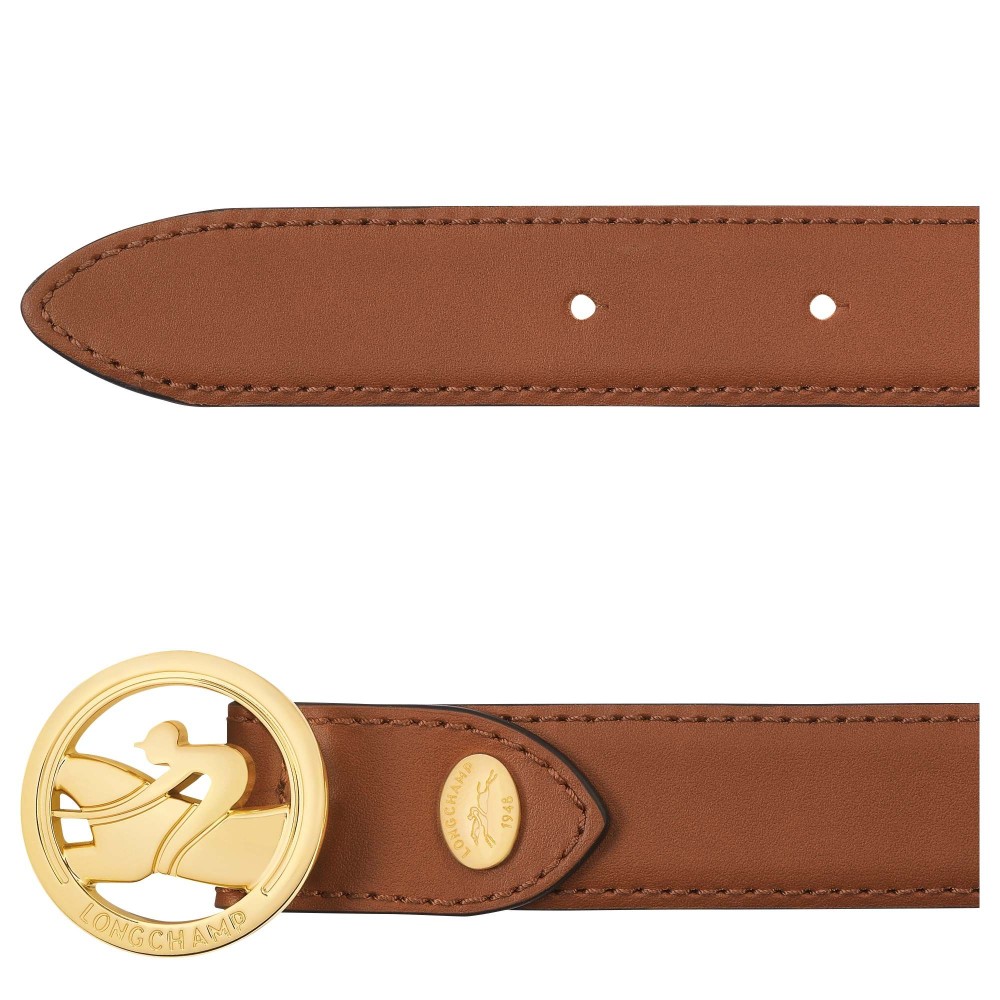 LONGCHAMP BOX TROT CEINTURE FEMME 95CM COGNAC