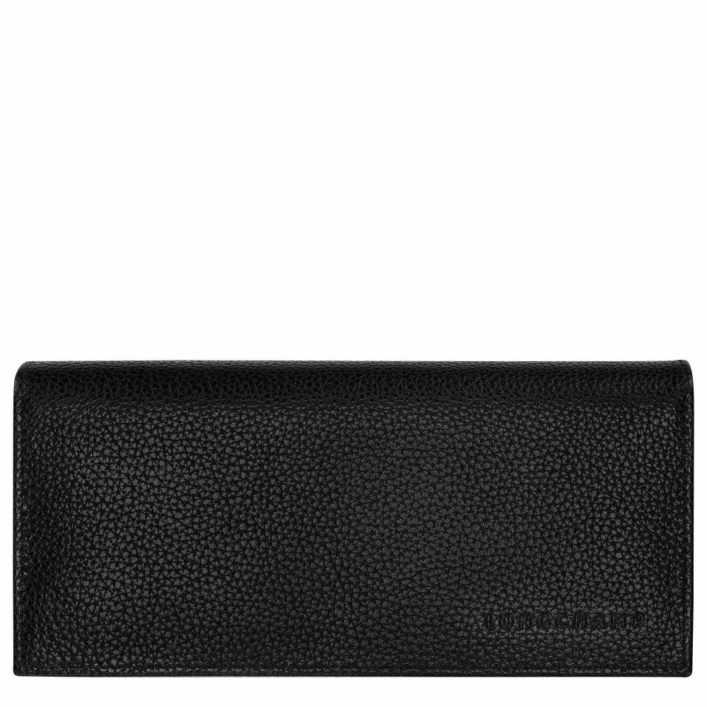 LONGCHAMP LE FOULONNE PORTEFEUILLE LONG A RABAT 14CC NOIR