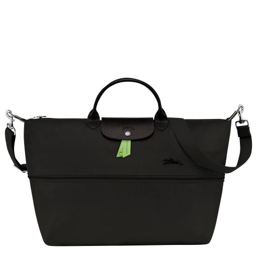 LONGCHAMP LE PLIAGE GREEN SAC DE VOYAGE EXTENSIBLE NOIR