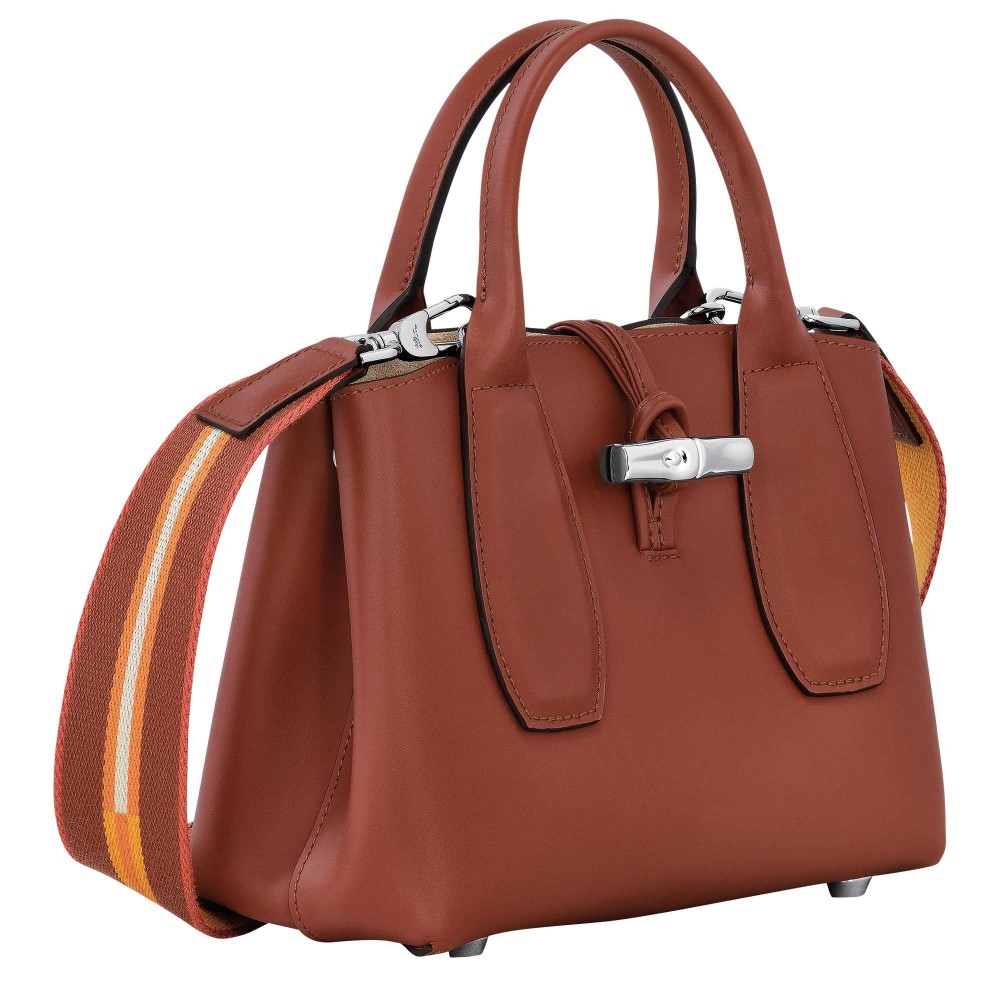 LONGCHAMP ROSEAU BOX SAC A MAIN S ACAJOU