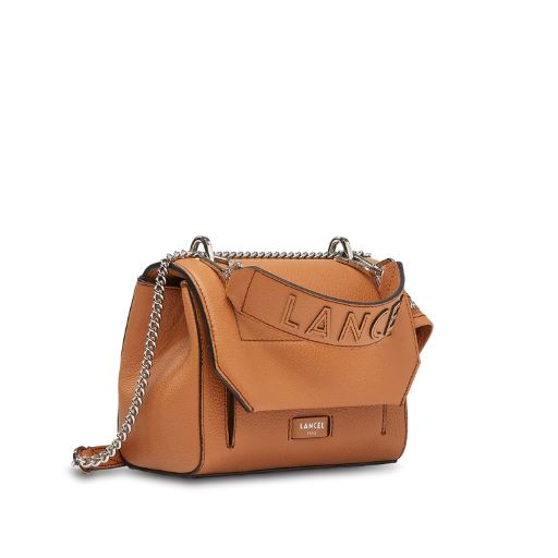 LANCEL NINON SAC A RABAT S CAMEL