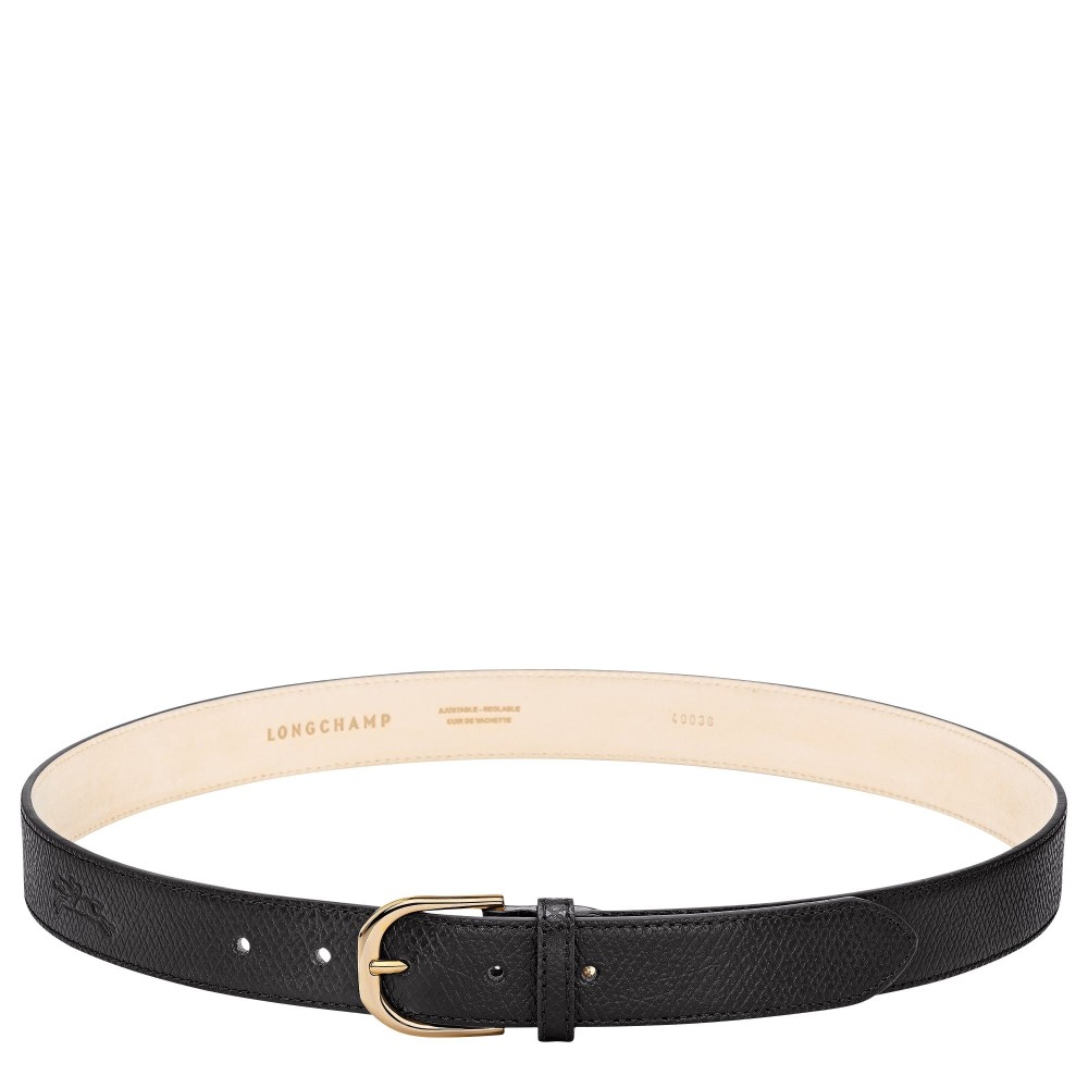 LONGCHAMP LE PLIAGE CEINTURE FEMME 30MM NOIRE