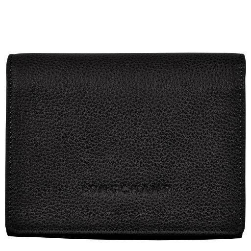 LONGCHAMP LE FOULONNE PORTEFEUILLE COMPACT NOIR