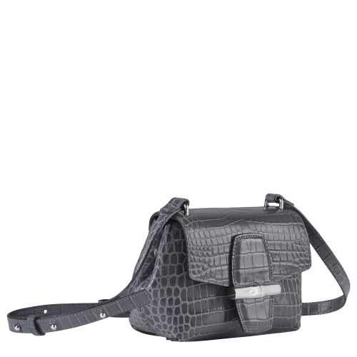 LONGCHAMP ROSEAU CROCO SAC PORTE TRAVERS FUSIL