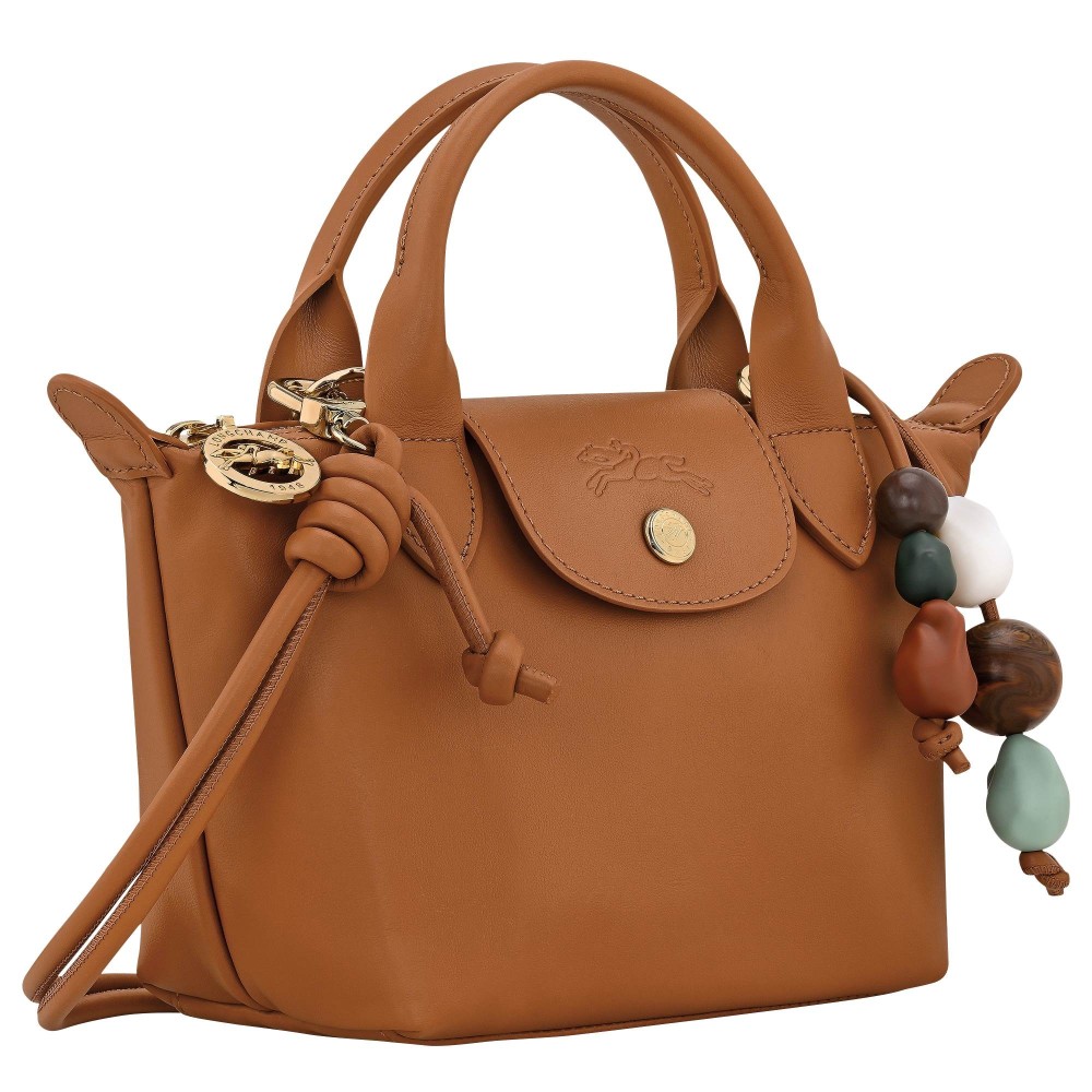 LONGCHAMP LE PLIAGE X-TRA CERAMIQUE SAC A MAIN XS CAJOU