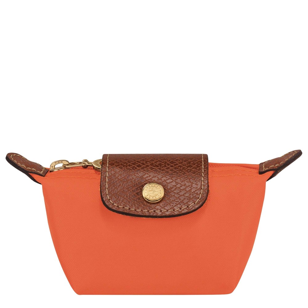 LONGCHAMP LE PLIAGE ORIGINAL PORTE MONNAIE A RABAT ORANGE