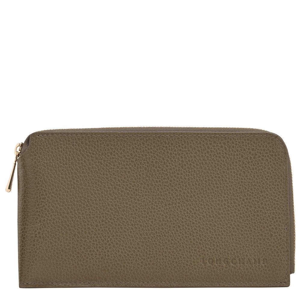 LONGCHAMP LE FOULONNE TROUSSE PLATE ZIPPEE 1CC CAPRE